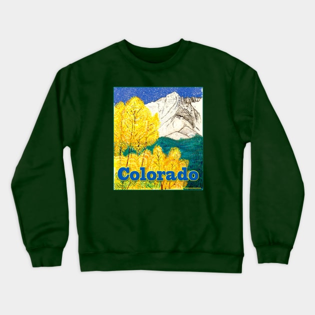 Colorado Impressionist Crewneck Sweatshirt by JEAndersonArt